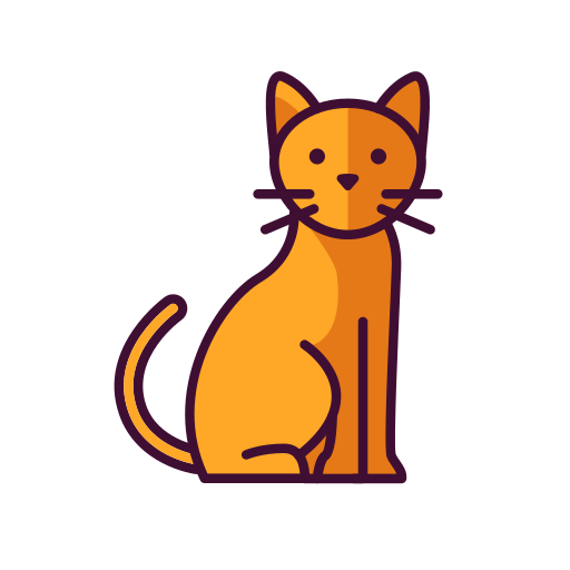 Illustration of a yellow cat